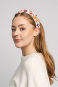 Primula Wide Beaded Hairbrace - Birch White