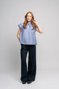 Sakarookh Blouse - Blue Heron