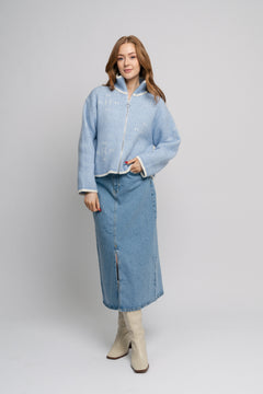 Zip Jacket - Light Blue