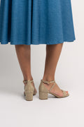 Serena Flex Sandal - Pale Gold