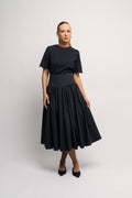 Poplin Skirt - Black