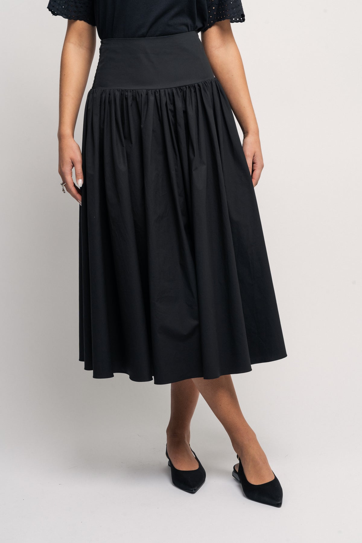 Poplin Skirt - Black