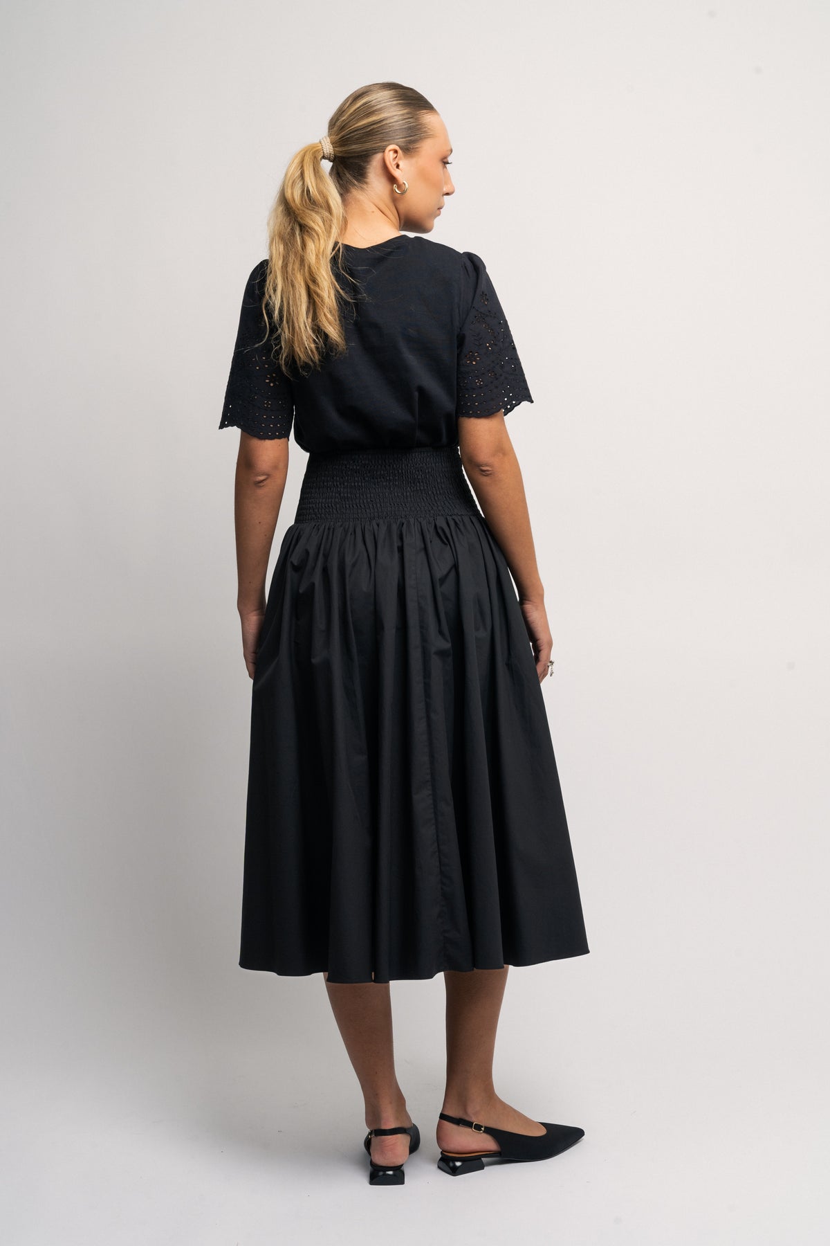 Poplin Skirt - Black