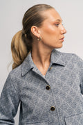 Becky Denim Jacket - Denim Logo