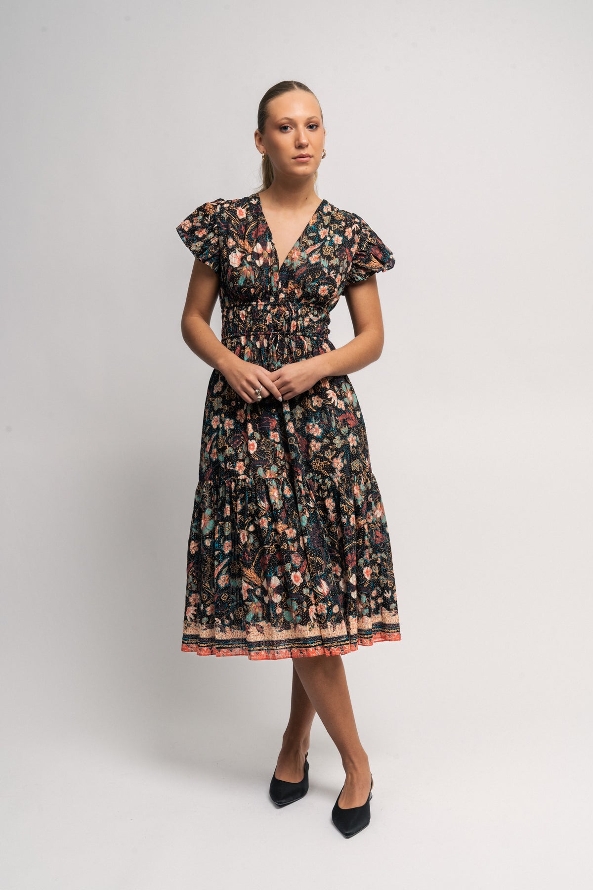 Angelica Dress - Obsidian Botanica
