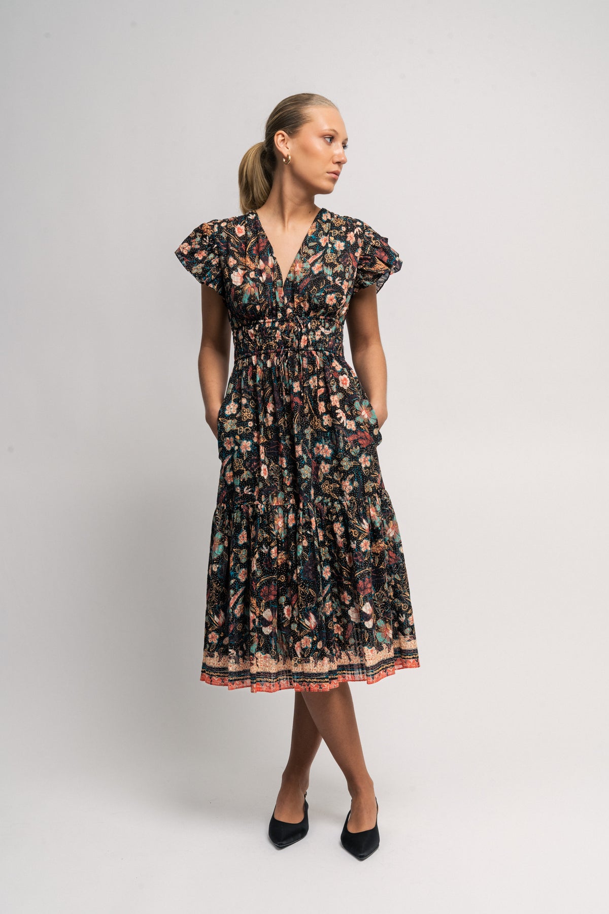 Angelica Dress - Obsidian Botanica