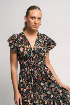 Angelica Dress - Obsidian Botanica