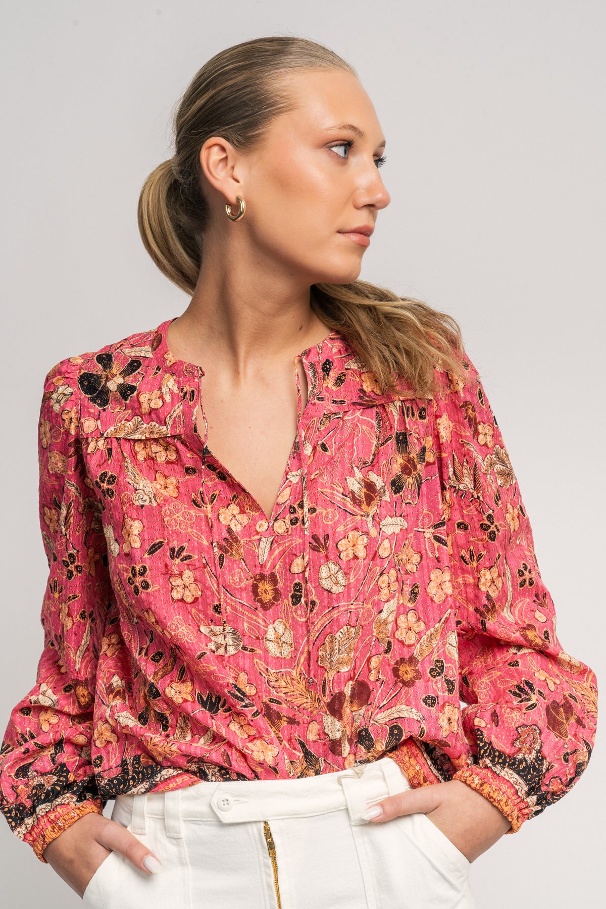 Andi Blouse - Hollyhock