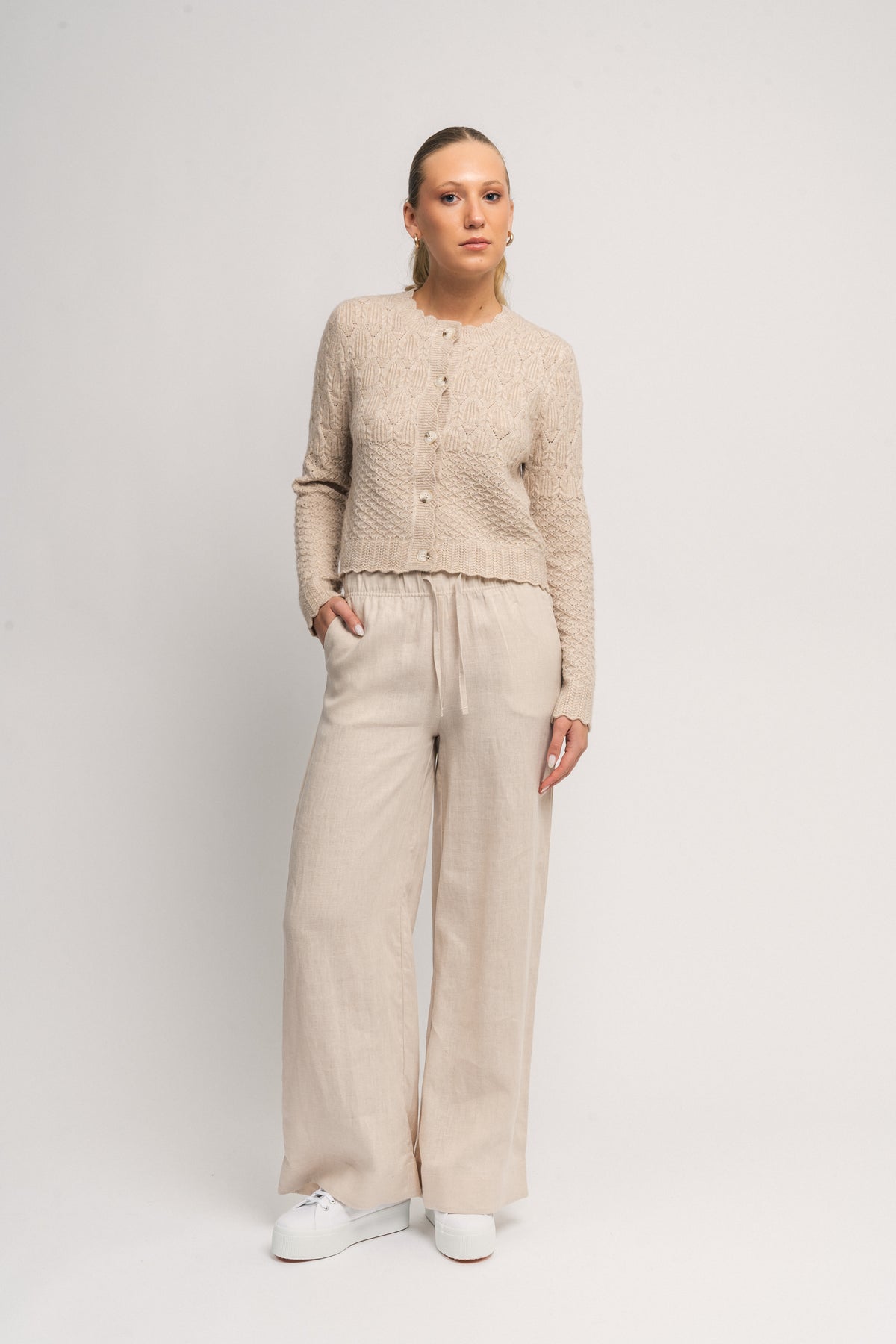 Immi Linen Pants - Beige