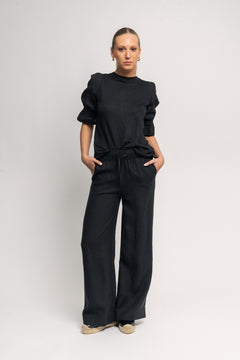 Immi Linen Pants - Black