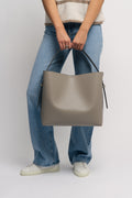 Leata Maxi Leather Bag - Roasted Cashew