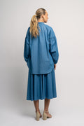 Denim Poem Shirt - Light Blue Denim