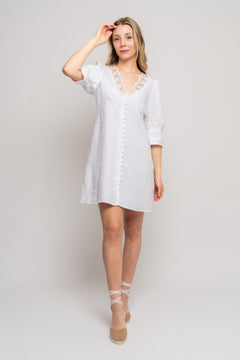 Kit Short Linen - White