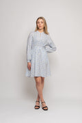 Laurelle Ladonna Dress Aop - Chamb Blue Flw