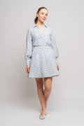 Laurelle Ladonna Shirt Aop - Chamb Blue Flw