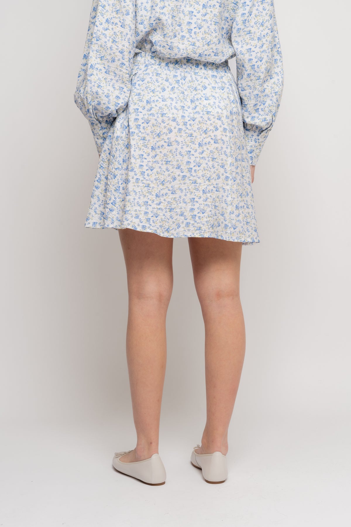 Laurelle Ladonna Skirt Aop - Chamb Blue Flw