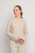 Structured Wool Cardigan - Buttermilk