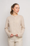 Structured Wool Cardigan - Buttermilk