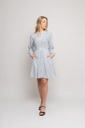Laurelle Ladonna Dress Aop - Chamb Blue Flw
