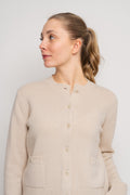 Structured Wool Cardigan - Buttermilk