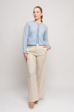 Eliza Nenaya Cardigan Stp - Azurine/V Ice