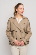 Yasmagda Ls Short Trenchcoat - Savannah Tan