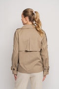 Yasmagda Ls Short Trenchcoat - Savannah Tan