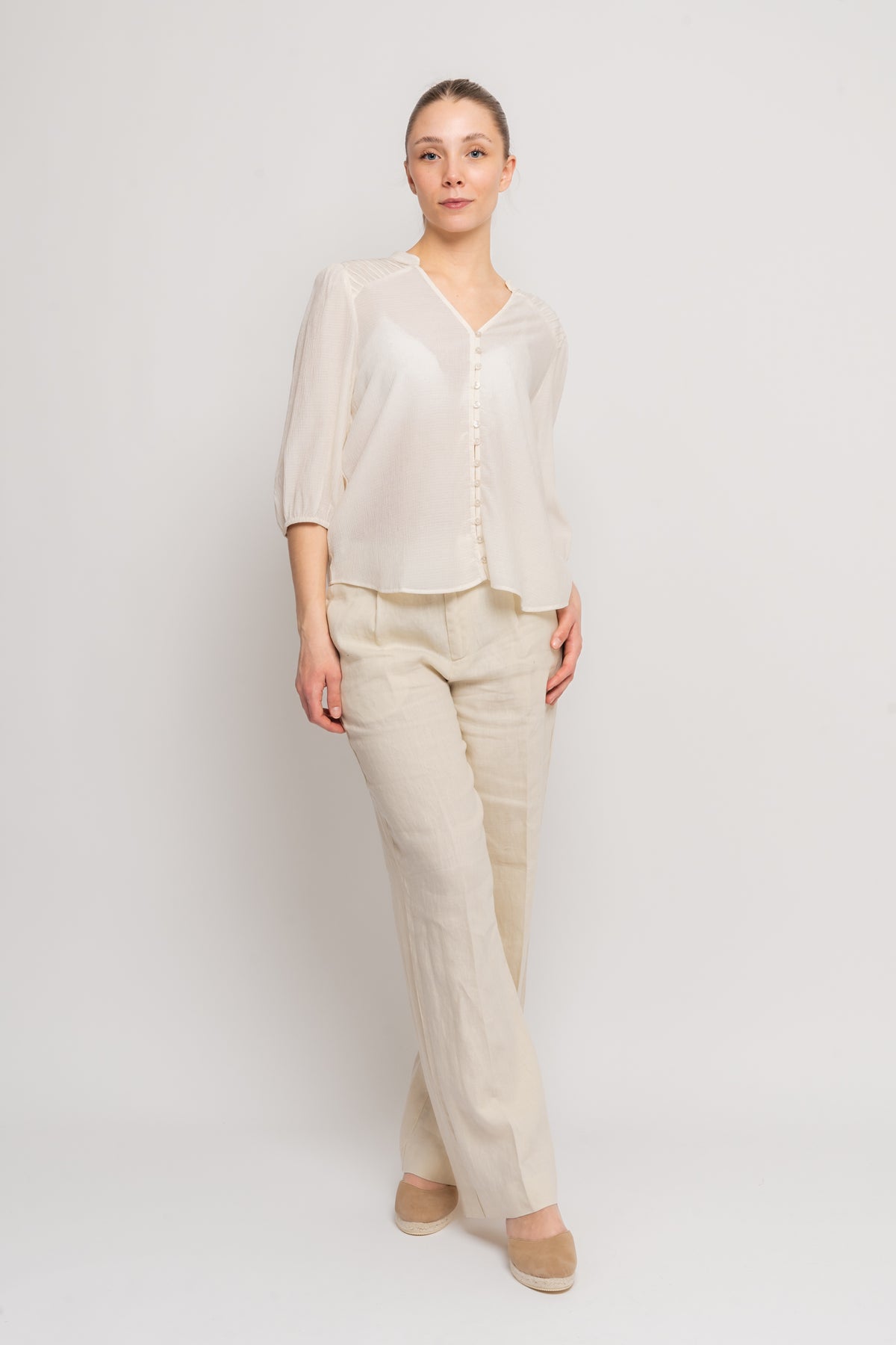Wiliana 2/4 Shirt - Egret