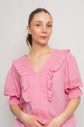 Caressa Top - Sachet Pink