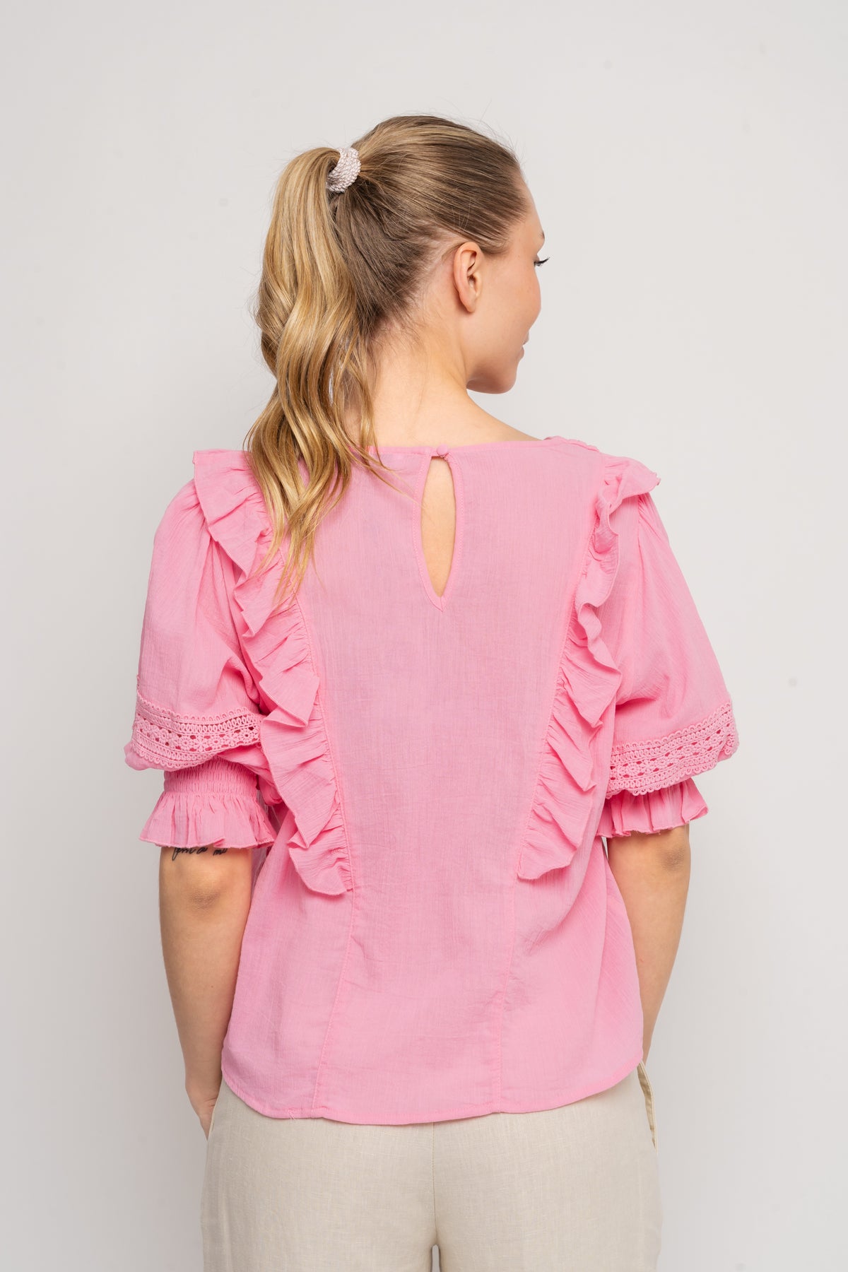 Caressa Top - Sachet Pink