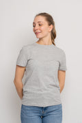 Myessential Ss O-Neck Tee - Ljusgrå Melange