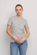 Myessential Ss O-Neck Tee - Ljusgrå Melange