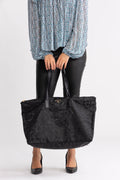 Lg Packable Tote - Black