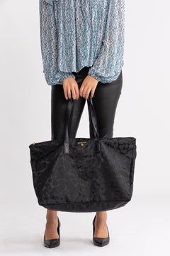 Lg Packable Tote - Black