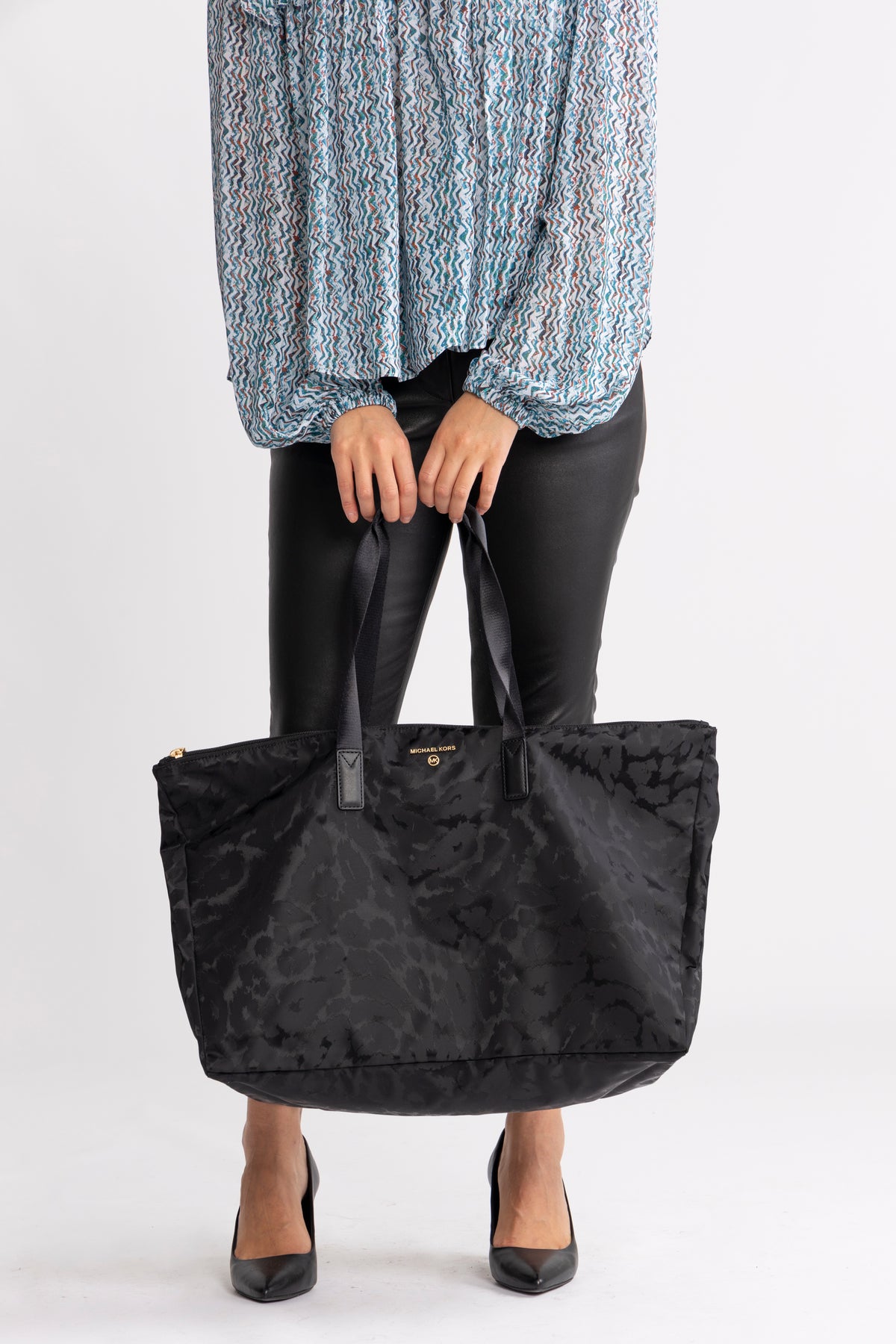 Lg Packable Tote - Black