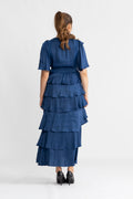 Ainsley Dress Solid - Indigo