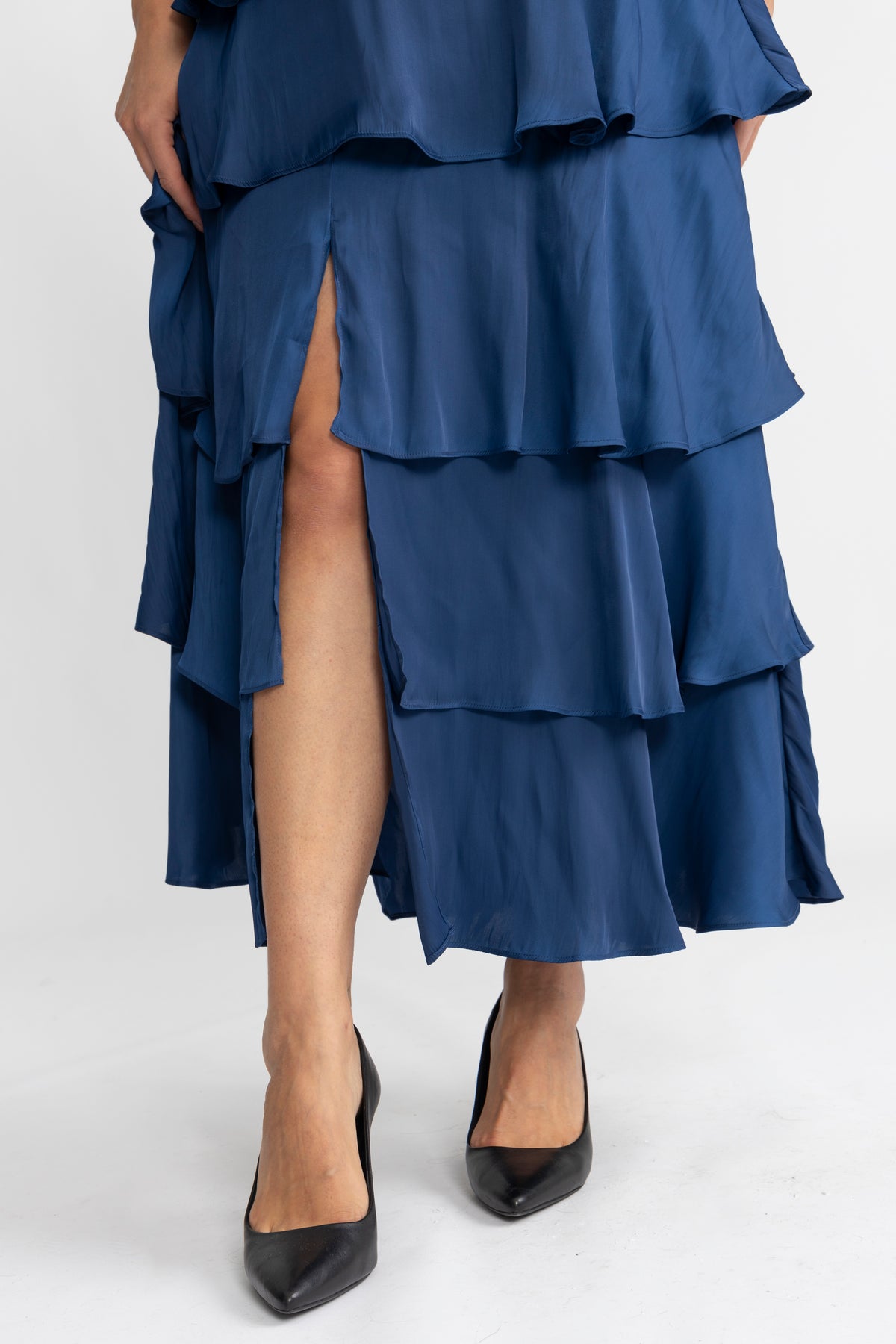 Ainsley Dress Solid - Indigo