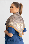 Lola Silk Scarf - Nutmeg