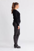 Lulu New Ls Knit V-Neck - Black