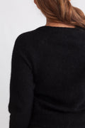 Lulu New Ls Knit V-Neck - Black