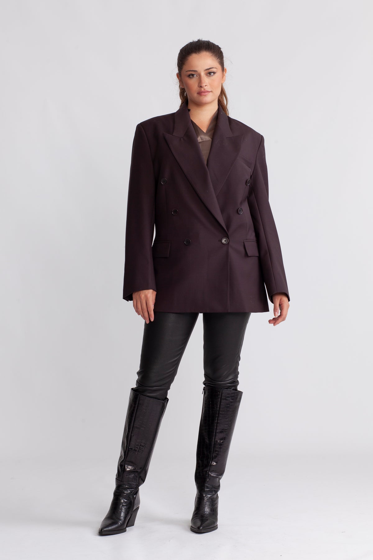 Girona Blazer - Aubergine