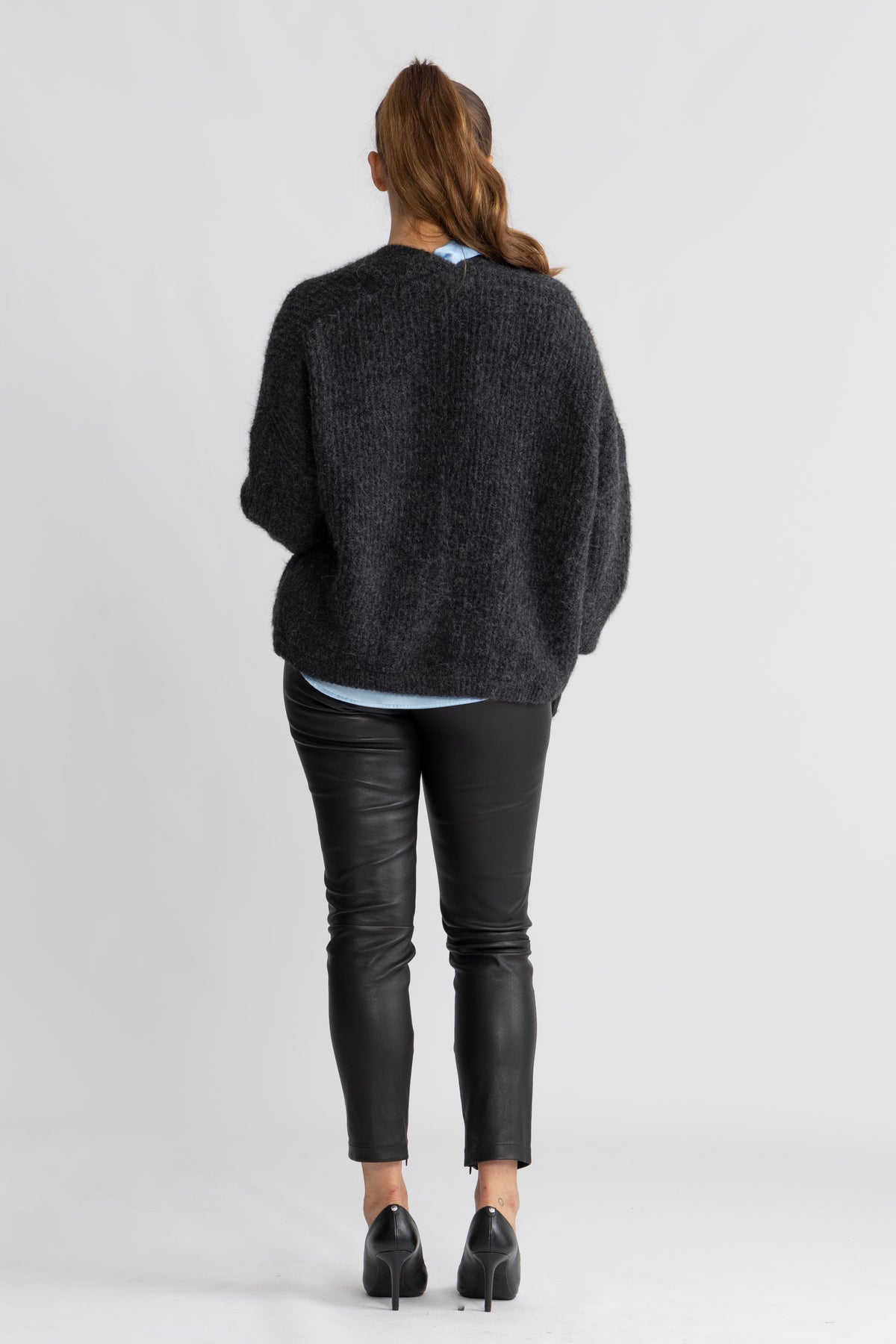 East Cardigan - Anthracite Chine