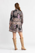 Samara Dress Short Linen - Black