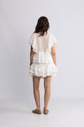 Frill Skirt Shorts - Offwhite