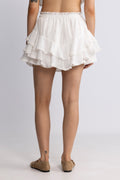 Frill Skirt Shorts - Offwhite