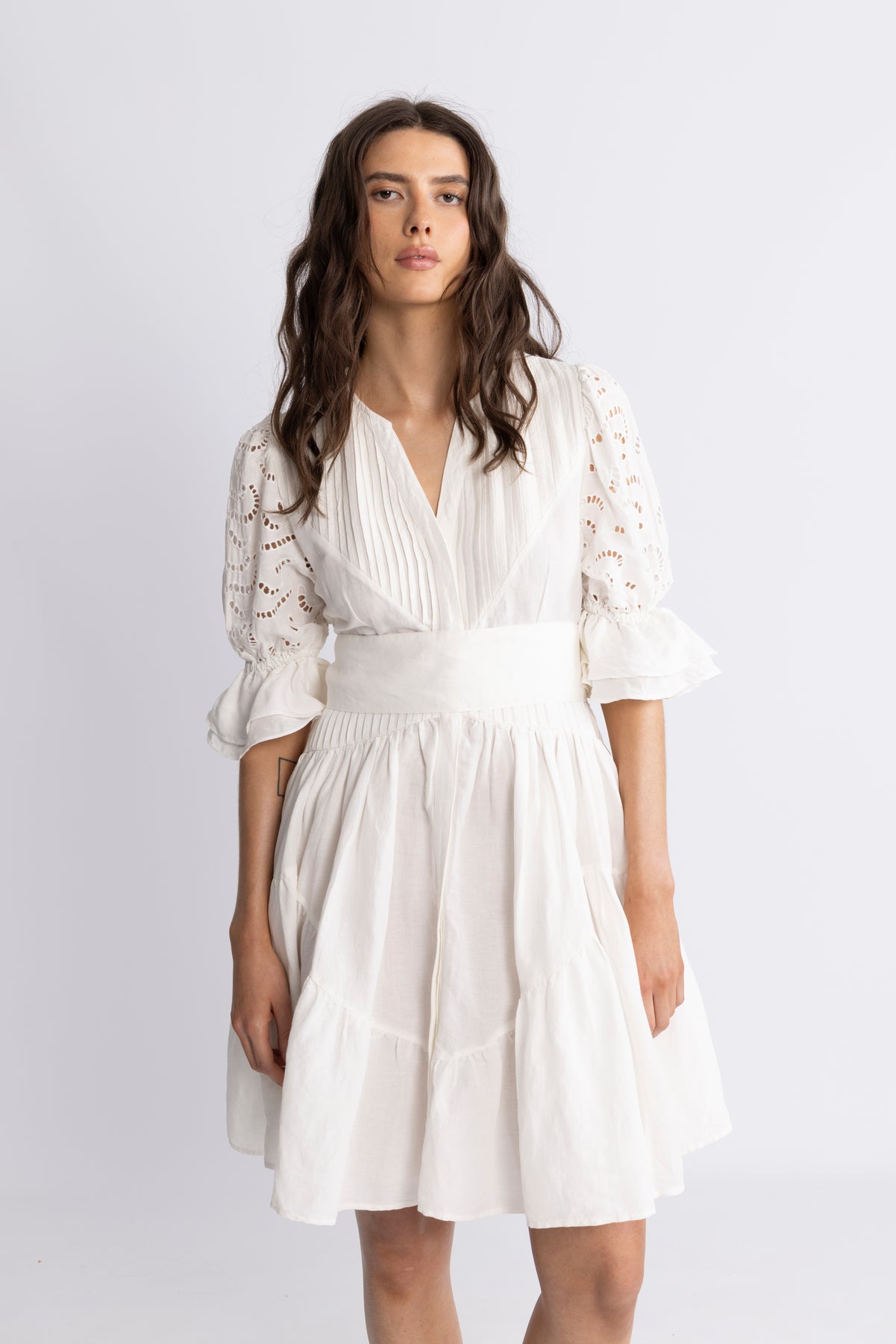 Coco Short Dress - Offwhite