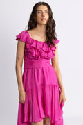 Wow Senorita Klänning - Hot Pink