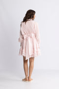 Short Ranch Frill Dress - Ljusrosa