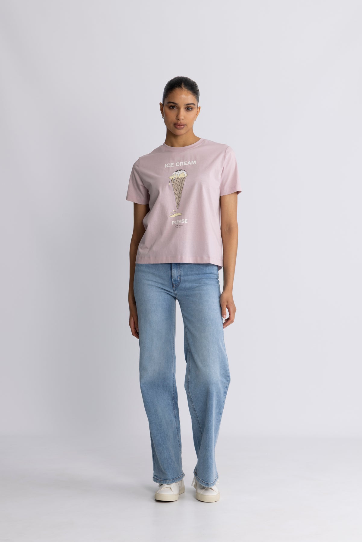 Sacamino Ss T-Shirt - Ice Egret