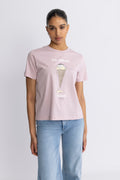 Sacamino Ss T-Shirt - Ice Egret